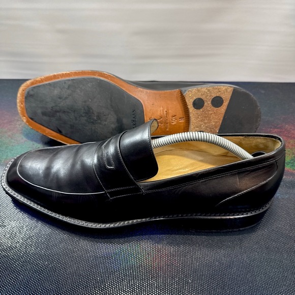 Cole Haan Other - Cole Haan Collection Shoes Men's Size 10.5M Black Loafers C02992 Made In Italy